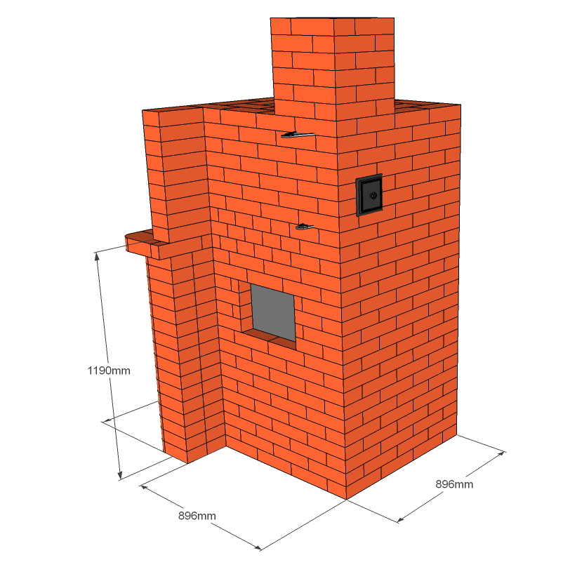 Проект печи в баню